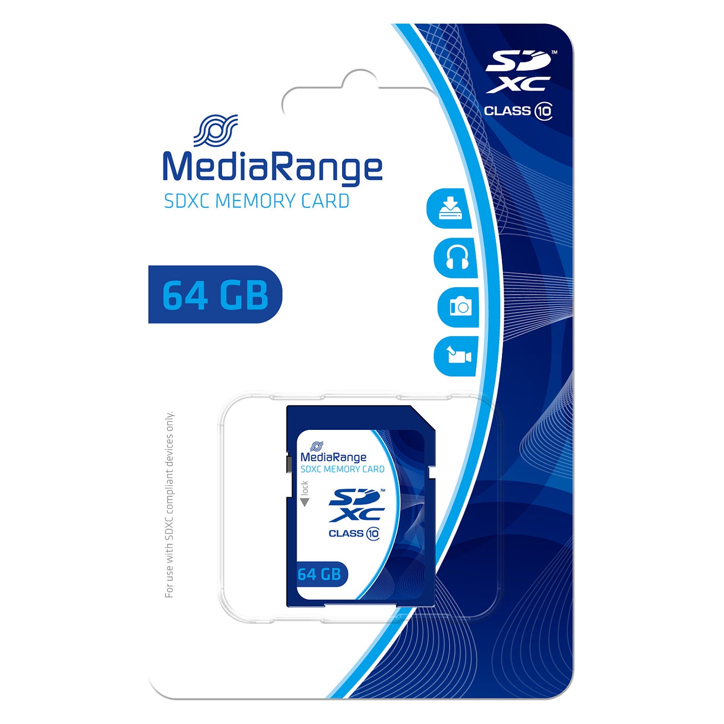 CARD SD- 64GB sdxc Klasse 10. 64GB