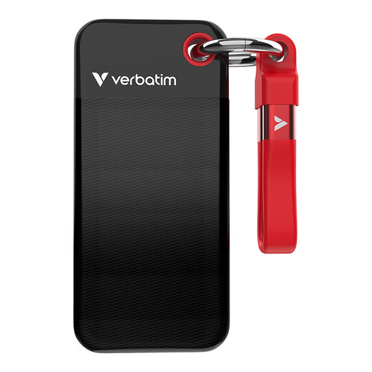 STICK S 2TB Verbatim Pocket SSD USB 3.2 black/red retail