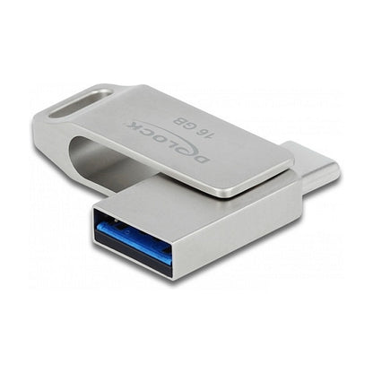 STICK DELOCK USB 3.2 Gen 1 USB-C + Typ-A Speicherstick 16GB - Metallgehuse