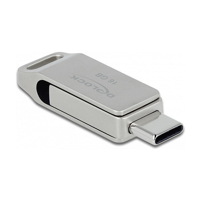 STICK DELOCK USB 3.2 Gen 1 USB-C + Typ-A Speicherstick 16GB - Metallgehuse