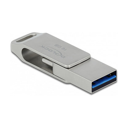 STICK DELOCK USB 3.2 Gen 1 USB-C + Typ-A Speicherstick 16GB - Metallgehuse