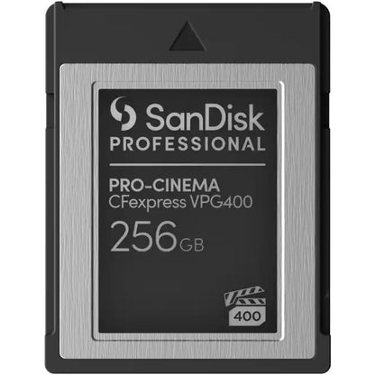 Card Sandisk Professional PRO-CINEMA 256GB express VPG400 Type B Card upto 1700MB/s Read 1400MB/s Write