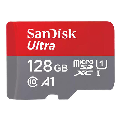 CARD Sandisk Ultra - Flash-Speicherkarte (microsdxc-an-SD-Adapter inbegriffen) - 128 GB