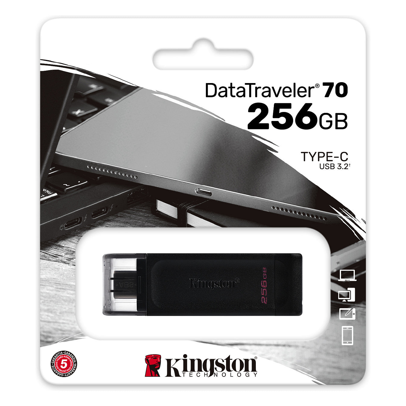 STICK 256GB Kingston DataTraveler DT70 USB-C 3.2 retail
