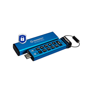 STICK 128GB Kingston IronKey Keypad 200C AES-256 USB-C retail