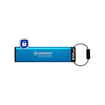 STICK 512GB Kingston IronKey Keypad 200C AES-256 USB-C retail