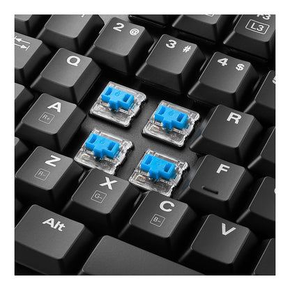 Sharkoon PureWriter RGB (schwarz. FR-Layout. Kailh Choc Low Profile Blue)
