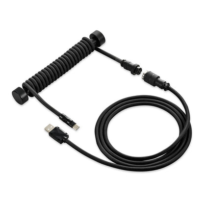 Sharkoon SGK50 Aviator Kabel Titan/Black (schwarz. 1.85 Meter. Spiralkabel fr SKILLER SGK50 S4)