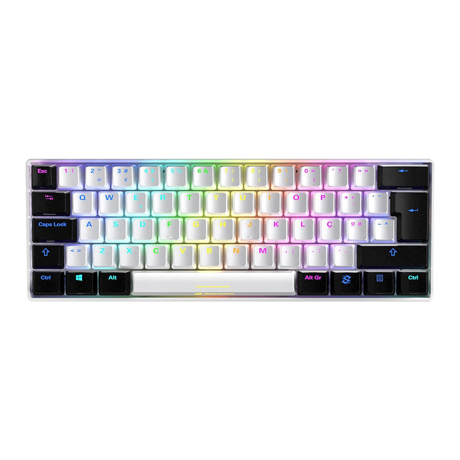 Sharkoon SKILLER SGK50 S4 (wei/schwarz. PT-Layout. Kailh Red)