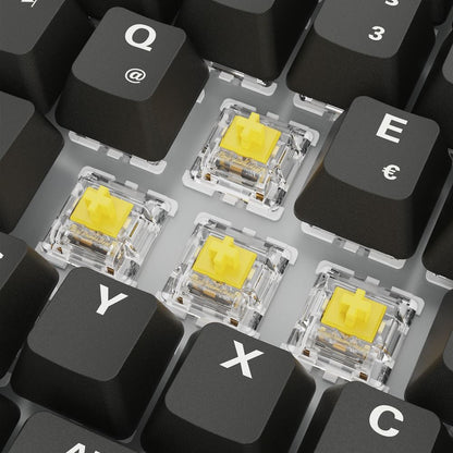 Sharkoon SKILLER SGK50 S3 PBT (schwarz. DE-Layout. Gateron G Pro 3.0 Yellow)