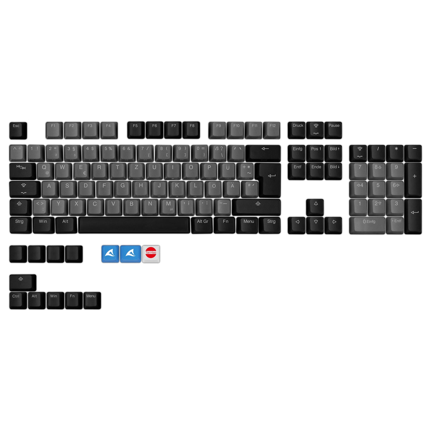 Sharkoon SKILLER SAC20 (schwarz. 115 Stck. ISO-Layout (DE))