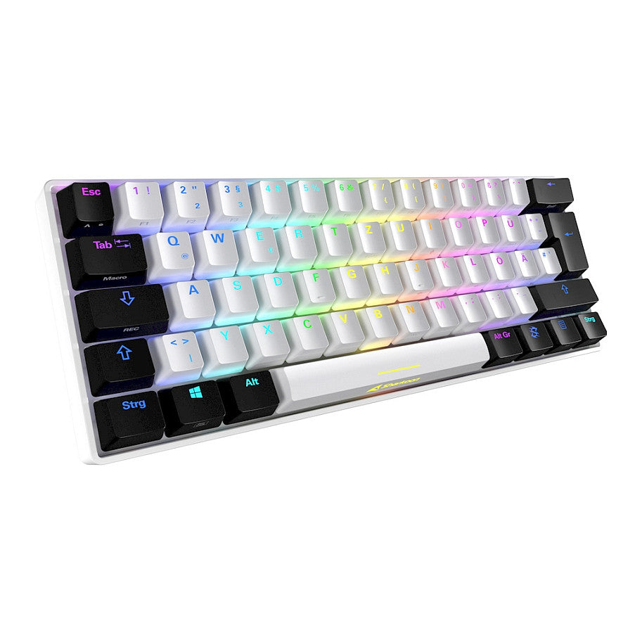 Sharkoon SKILLER SGK50 S4 (wei/schwarz. DE-Layout. Kailh Red)