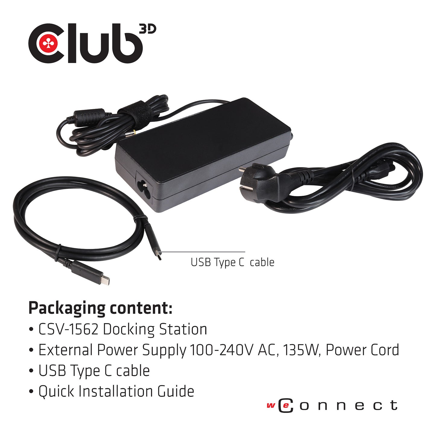 Club3D 4K ChargingDock USB-C ->6xUSB3/2xDP/HDMI/LAN/Audio