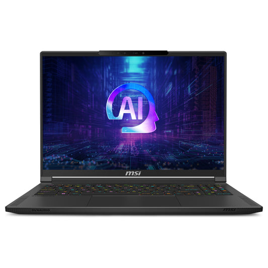 MSI Stealth A16 AI+ A3XWIG-043 (schwarz. AMD Ryzen AI 9 HX 370. NVIDIA GeForce RTX 5080. 32 GB LPDDR5X. 2 TB (2 TB SSD). Windows 11 Home 64-Bit)
