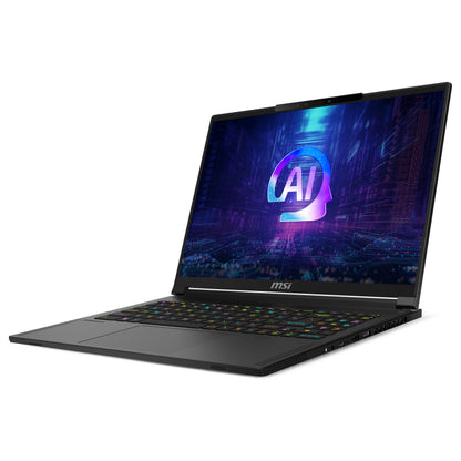 MSI Stealth A16 AI+ A3XWIG-043 (schwarz. AMD Ryzen AI 9 HX 370. NVIDIA GeForce RTX 5080. 32 GB LPDDR5X. 2 TB (2 TB SSD). Windows 11 Home 64-Bit)
