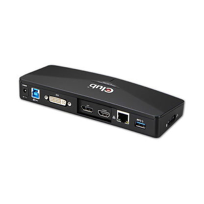 Club3D 4K Dockingstation USB3 ->3xUSB3/HDMI/DP/DVI/ black