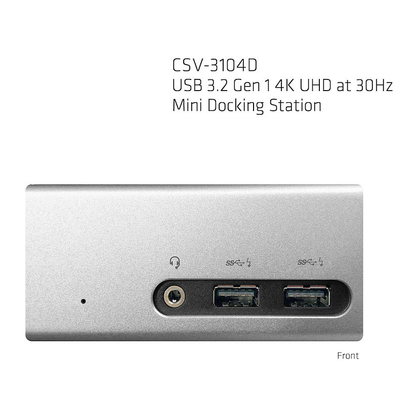 Club3D 4K Mini-Dockingst USB3 ->4xUSB3/HDMI/DVI/LAN silber