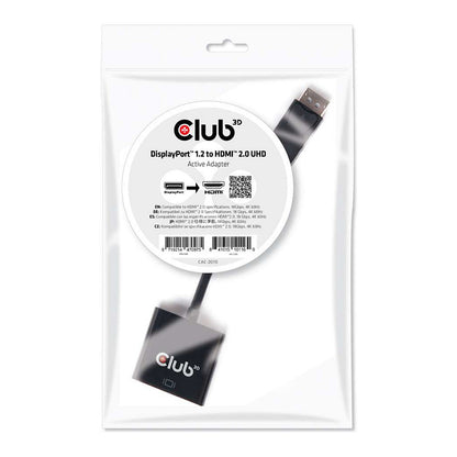Club3D Adapter DisplayPort > HDMI 2.0 3D 4K60Hz aktiv St/Bu Polybeutel
