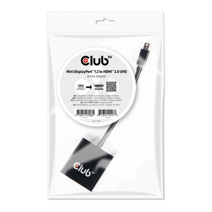 Club3D Adapter MiniDisplayPort > HDMI 2.0 3D 4K60Hz aktiv Polybeutel