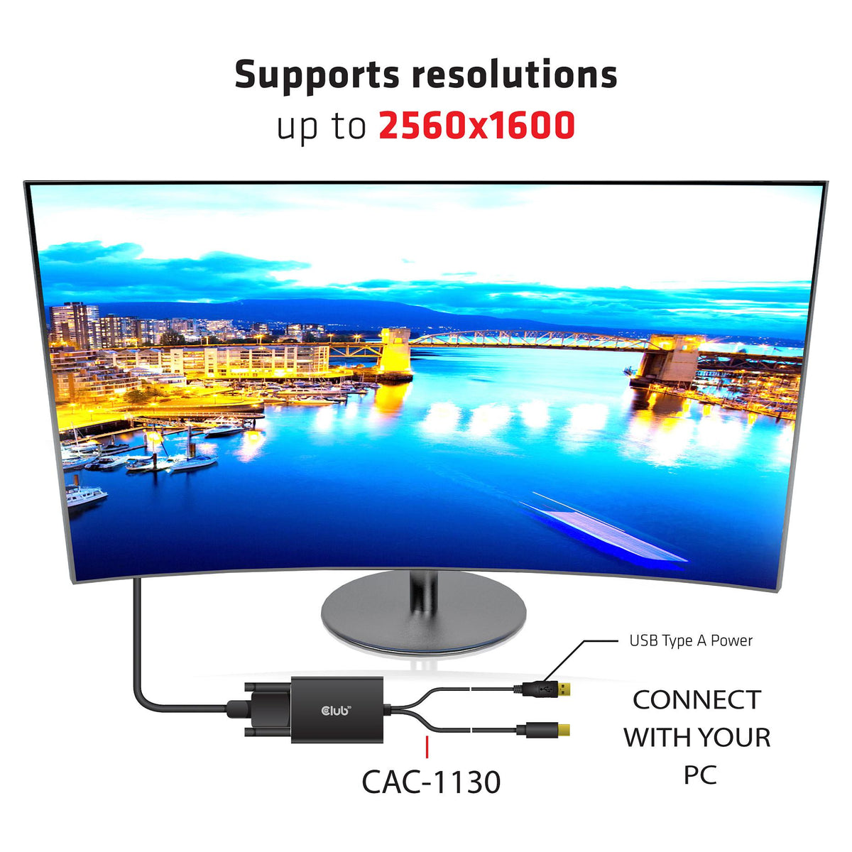 Club3D Adapter MiniDisplayport > DVI-D (Active Dual) St/Bu retail