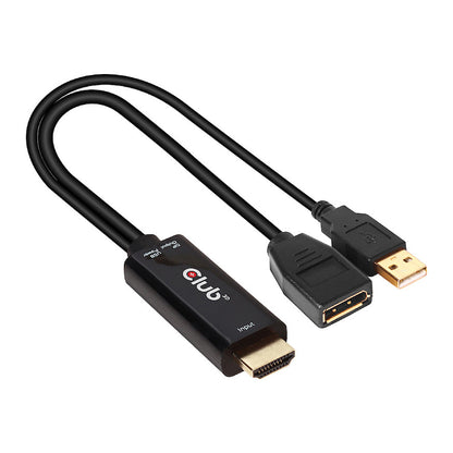 Club3D Adapter HDMI 2.0 > DP 1.2 4K60Hz HDR aktiv St/Bu retail