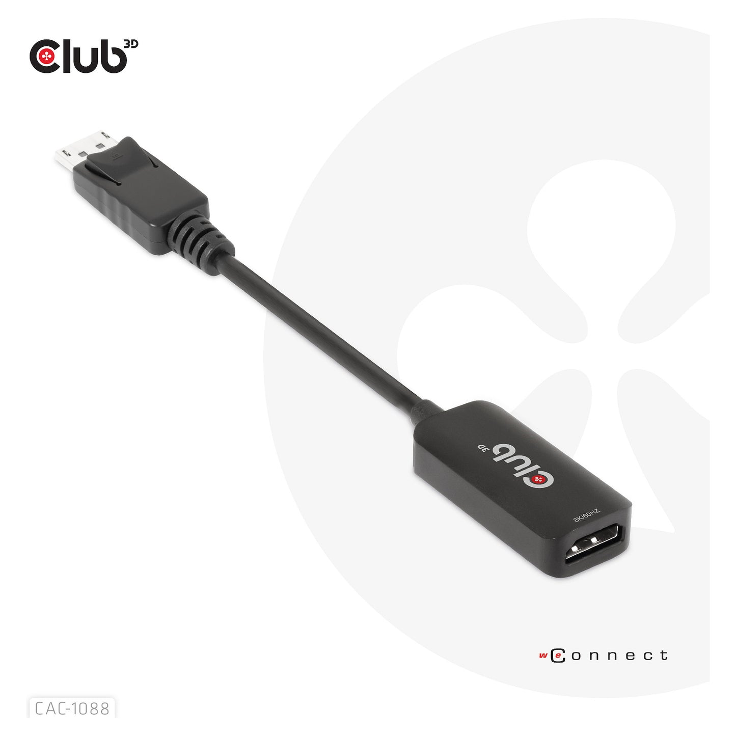 Club3D Adapter DisplayPort 1.4 > HDMI HDR 8K60Hz aktiv retail