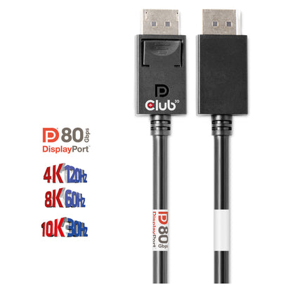 Club3D DP-Kabel 2.1 DP80 zertifiziert 1.2m 10K/8K/4K St/St retail
