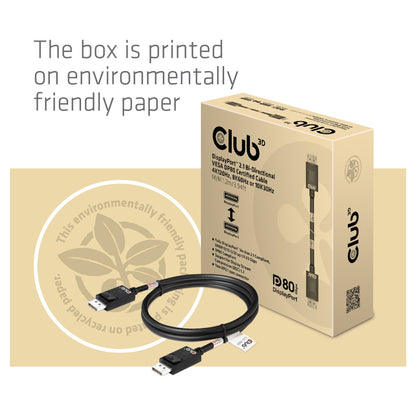 Club3D DP-Kabel 2.1 DP80 zertifiziert 1.2m 10K/8K/4K St/St retail