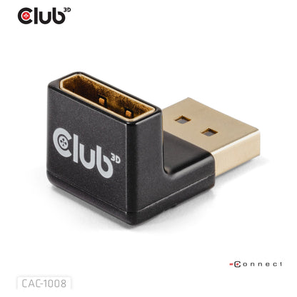 Club3D Adapter DP > DP 1.4 90° abgewinkelt 4K@120Hz St/Bu retail