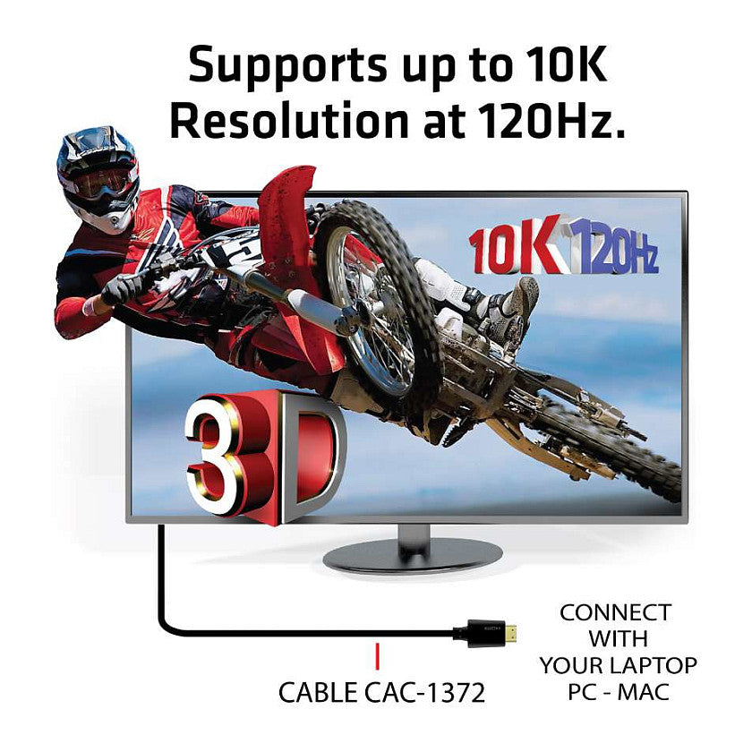 Club3D HDMI-Kabel A -> A 2.1 Ultra High Speed 10K HDR 2m retail