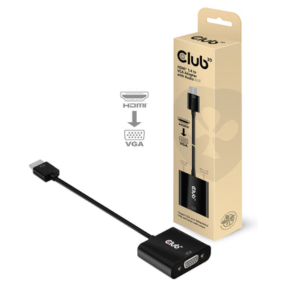 Club3D Adapter HDMI 1.4 > VGA (mit Audio) St/Bu retail