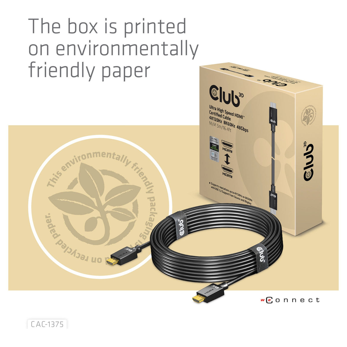 Club3D HDMI-Kabel A -> A 2.1 Ultra High Speed 10K HDR 5m retail