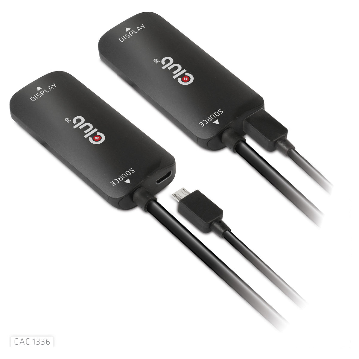Club3D Adapter HDMI + MicroUSB > USB-C 4K120Hz aktiv St/Bu