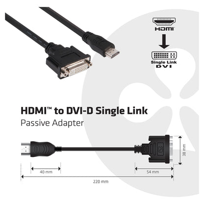 Club3D Adapter HDMI > DVI St/Bu retail