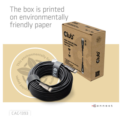 Club3D HDMI-Kabel A -> A 2.1 aktiv opt. 8K60Hz UHD 50 Meter retail