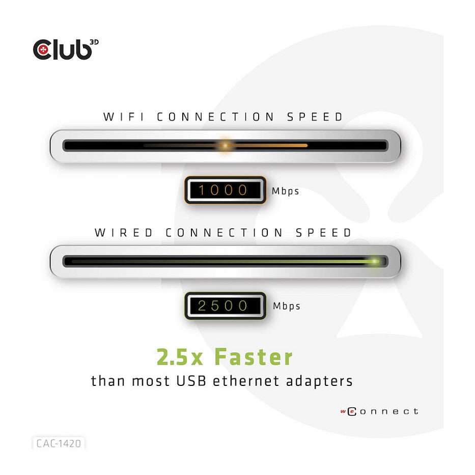 Club3D Adapter USB 3.2 Typ A > RJ45 2.5Gb