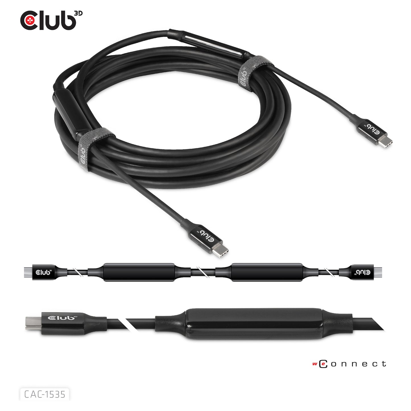 Club3D Kabel USB 3.2 Typ C 5m aktiv St/St