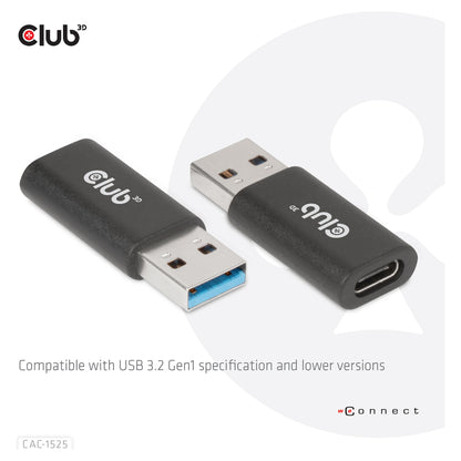 Club3D Adapter USB 3.2 Typ A <> USB 3.2 Typ C St/Bu