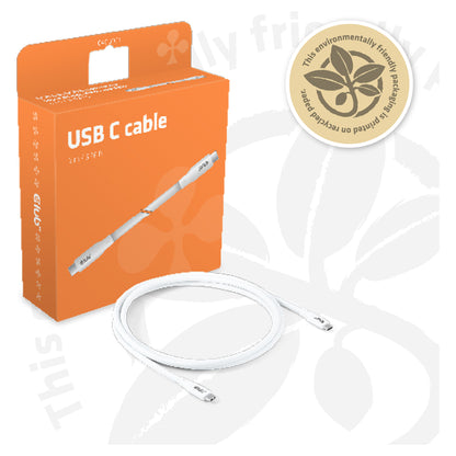 Club3D Lifestyle USB-C Kabel PD 240W.20Gbps 2m weiß St/St