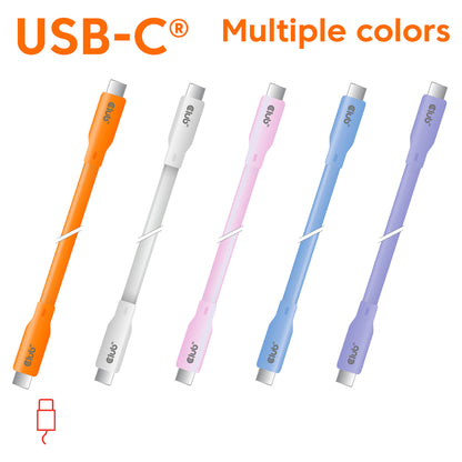 Club3D Lifestyle USB-C Kabel PD 240W.20Gbps 2m pink St/St