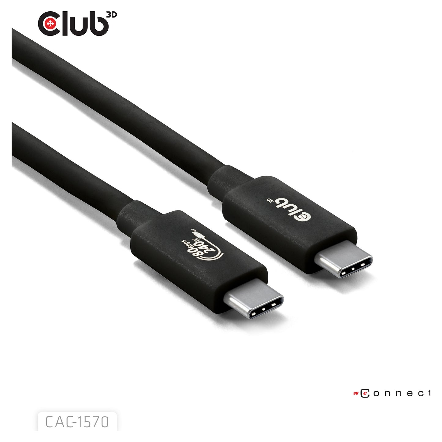 Club3D Kabel USB-C 80Gbps zertifi. PD240W/8K240Hz 1.2m St/St