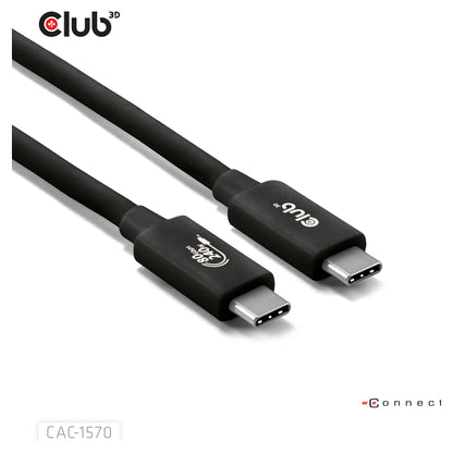 Club3D Kabel USB-C 80Gbps zertifi. PD240W/8K240Hz 1.2m St/St