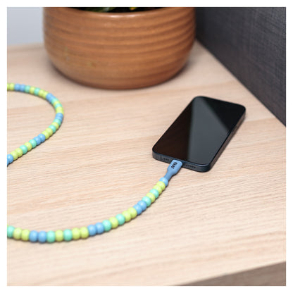 Club3D Lifestyle USB-C Perlen-Kabel PD60W.480Mbps 2m blau