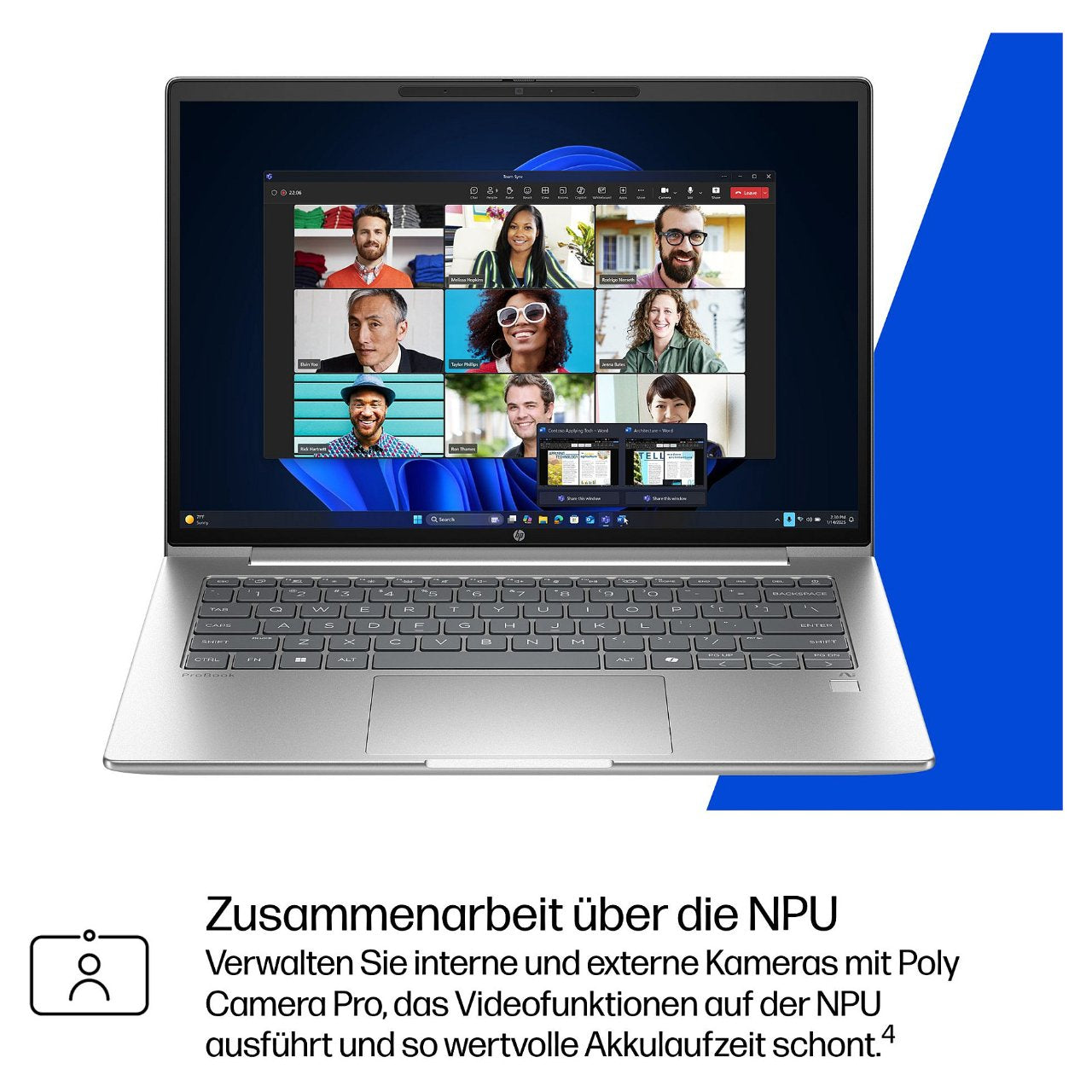 HP ProBook 4 G1q 14 Qualcomm Snapdragon X X1-26-100 35.56cm 14Zoll WUXGA 32GB 512GB/SSD W11P SmartBuy 1J Gar (DE)