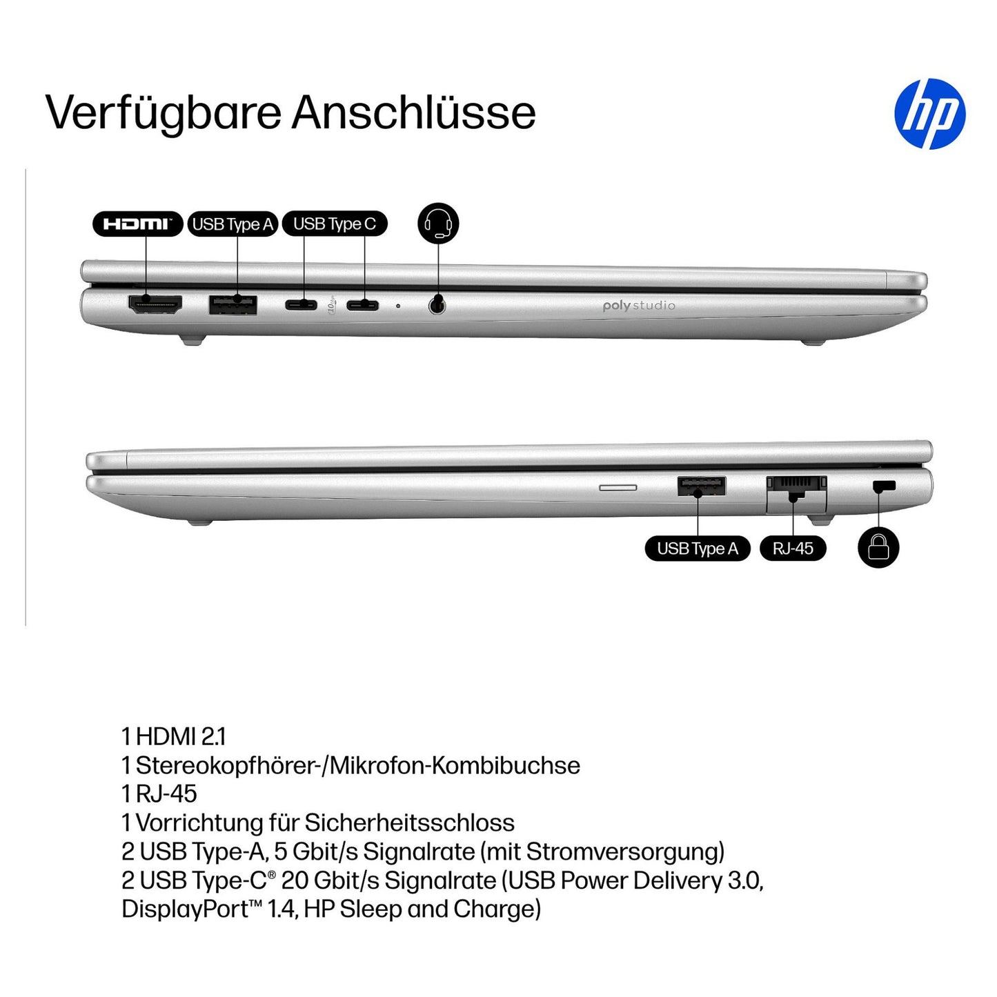 HP ProBook 4 G1iR 14 Intel Core 7 150U 35.56cm 14Zoll WUXGA 16GB 512GB/SSD W11P SmartBuy 1J Gar (DE)