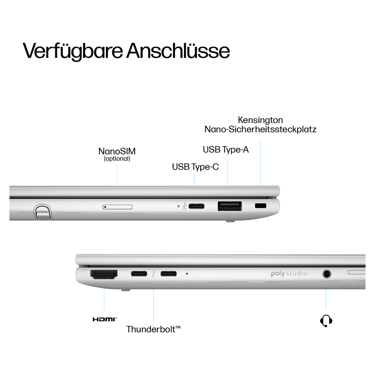 HP EliteBook 8 FLIP G1i Intel Core Ultra 5 225U 33.7cm 13.3Zoll WUXGA 16GB 512GB/SSD W11P SmartBuy 3J Gar (DE)