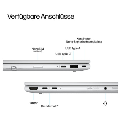 HP EliteBook 8 FLIP G1i Intel Core Ultra 5 225U 33.7cm 13.3Zoll WUXGA 16GB 512GB/SSD W11P SmartBuy 3J Gar (DE)