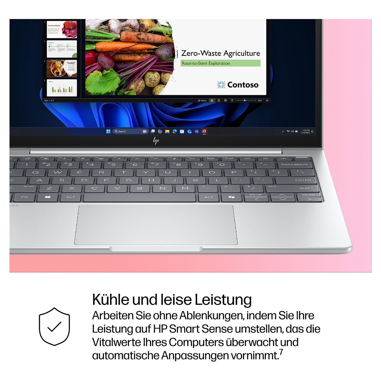 HP EliteBook 8 G1i Intel Core Ultra 5 225U 33.7cm 13.3Zoll WUXGA 16GB 512GB/SSD W11P SmartBuy 3J Gar (DE)