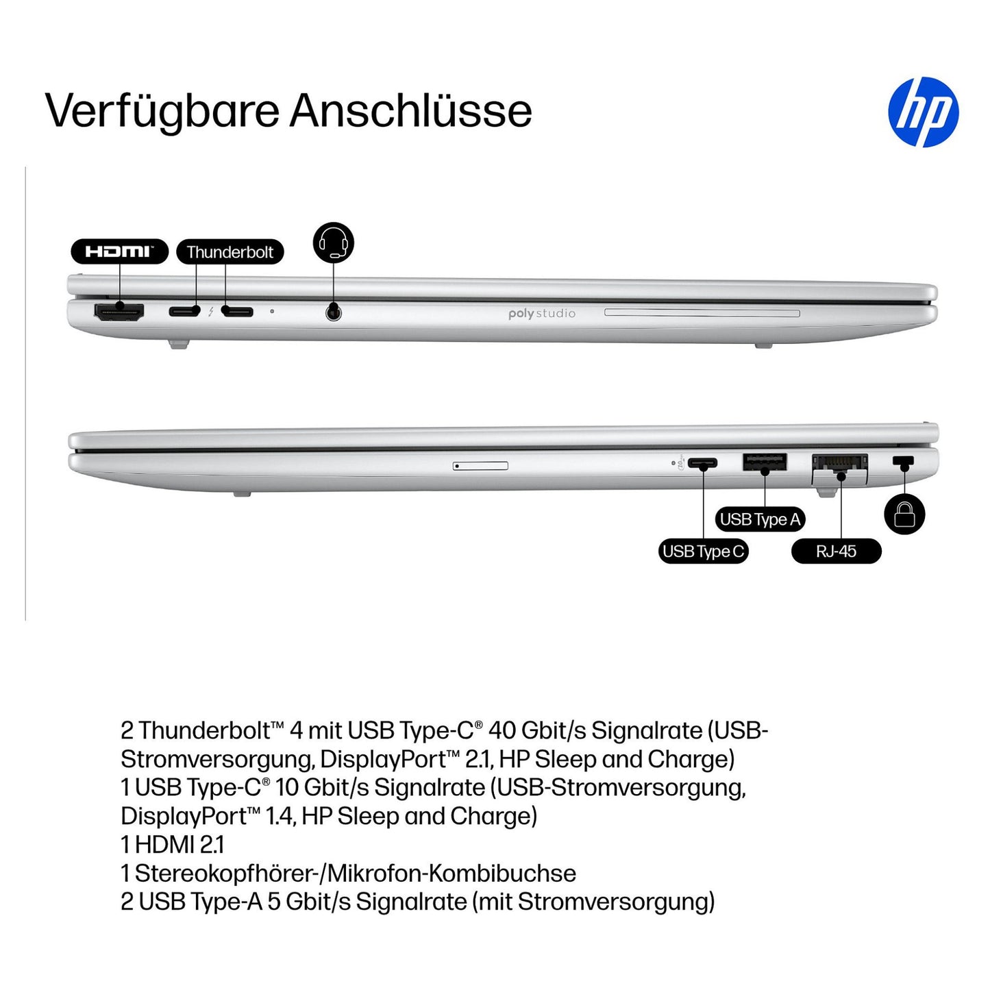 HP EliteBook 8 G1i Intel® Core™ Ultra 5 225U 40.64cm 16Zoll WUXGA 16GB 512GB/SSD W11P SmartBuy 3J Gar (DE)