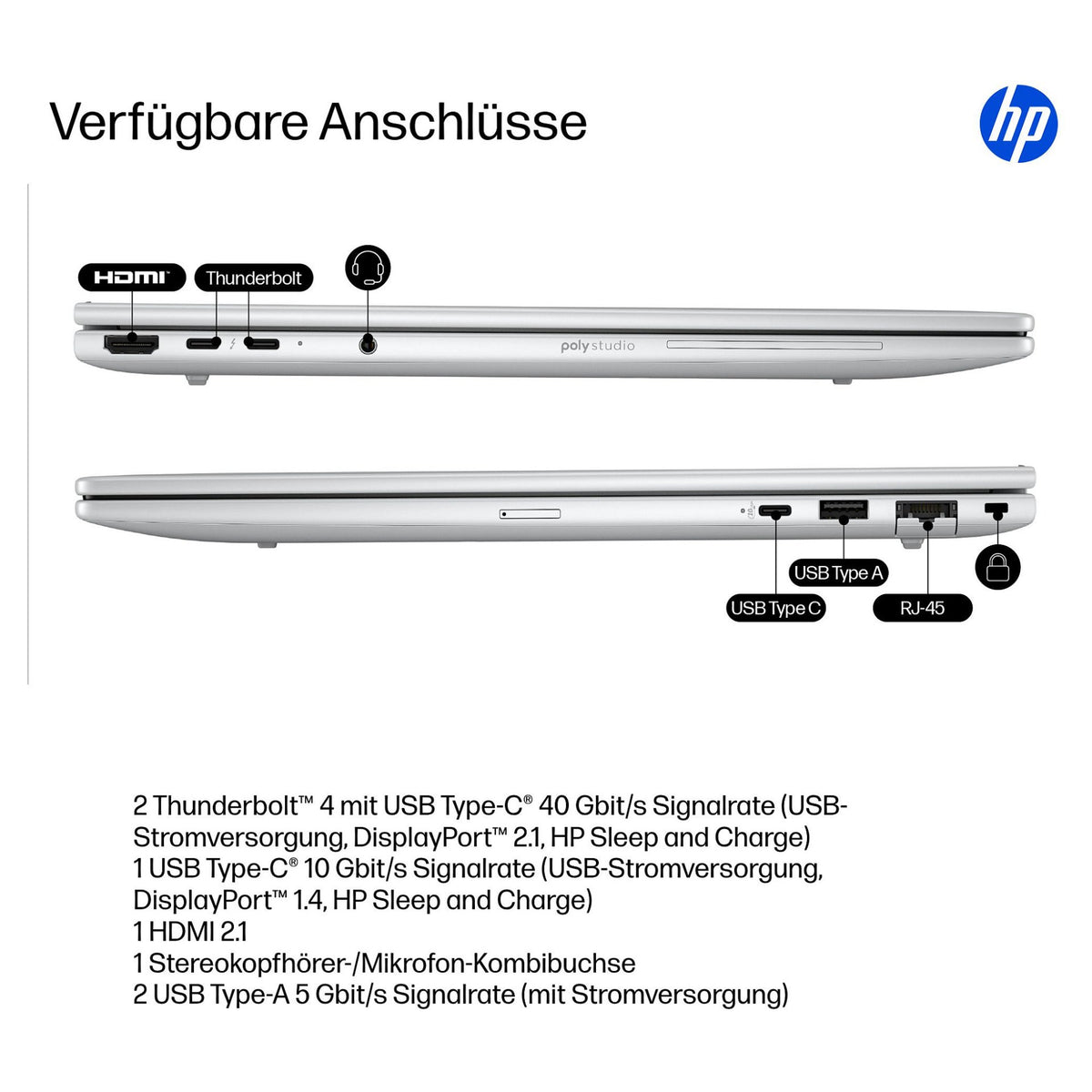 HP EliteBook 8 G1i Intel Core Ultra 7 255U 40.64cm 16Zoll WUXGA 16GB 512GB/SSD W11P SmartBuy 3J Gar (DE)